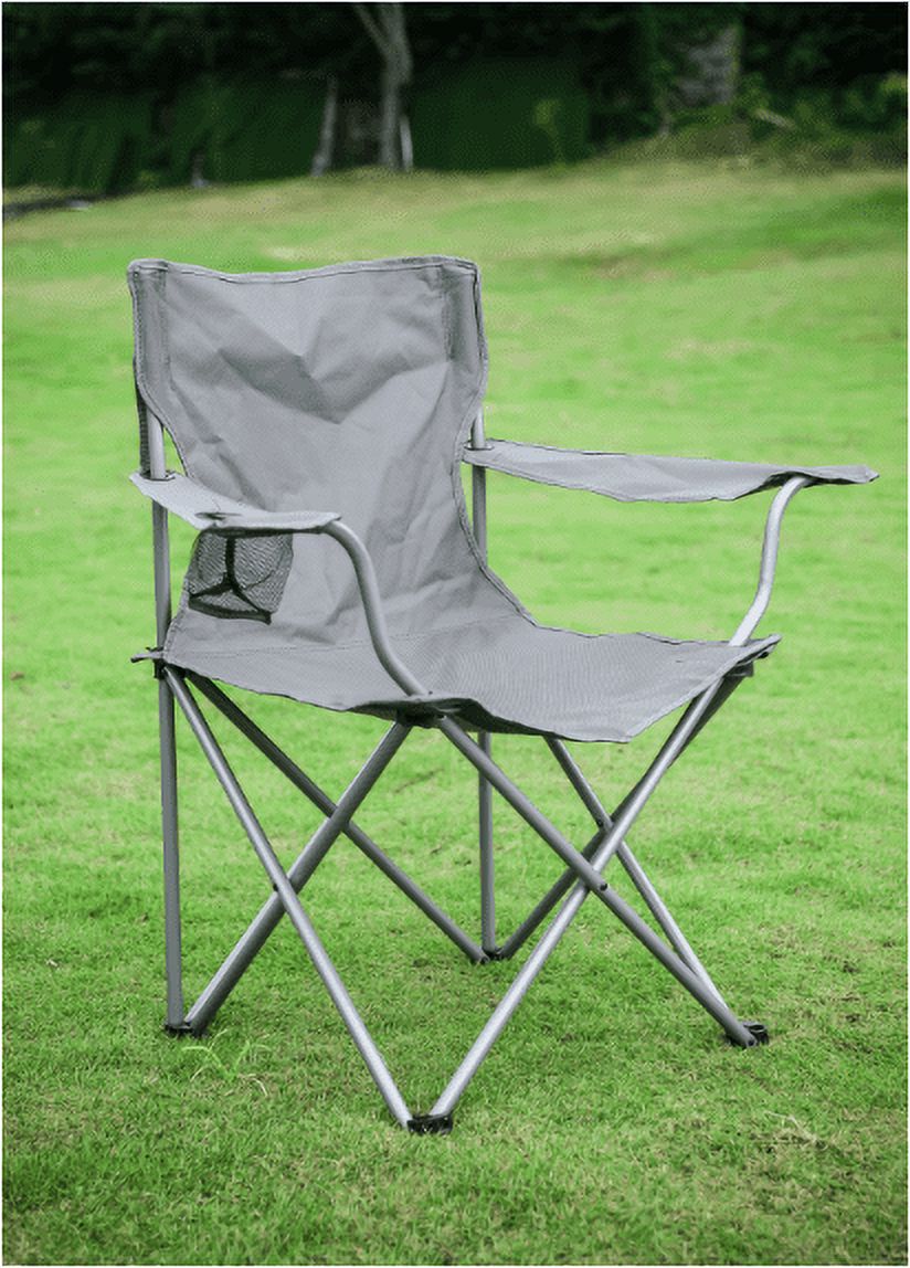 Ozark Trail Quad Folding Camp Chair 2 Pack,with Mesh Cup Holder - image 3 of 17