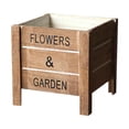 thumbnail image 1 of Maceta de madera para ventana, escultura rústica reciclada, micropaisajismo, para jardín, patio y exterior., 1 of 9