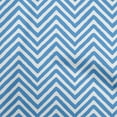 thumbnail image 1 of oneOone Cotton Poplin Medium Blue Fabric Chevron Diy Clothing Quilting Fabric Print Fabric By Yard 42 Inch Wide, 1 of 4