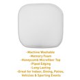 thumbnail image 2 of Sweet Home Collection Memory Foam Honeycomb Non-Slip Back 16" x 16" Chair Pad - White, 6 Pack, 2 of 7