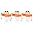 thumbnail image 2 of QualitChoice Wide Application And Durable Sequined Belly Dance Hip Scarf For Performances Waist Automatic orange 3Set, 2 of 6