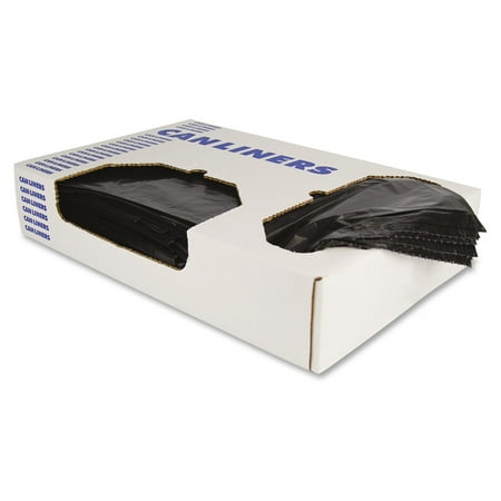 Heritage Linear Low-density 1.7mil Can Liners - 43" X 47" - 1.70 Mil [43 Micron] Thickness - Low Density - 100/carton - Black (h8647wkx01)