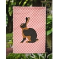thumbnail image 3 of Carolines Treasures BB7963GF Tan Rabbit Pink Check Garden Flag, 3 of 3