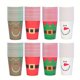thumbnail image 5 of Vasos de papel navideños (10/20/50 unidades), con copos de nieve y Papá Noel., 5 of 5