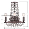 thumbnail image 2 of Crystorama Lighting - Wall Mount - Channing - Three Light Wall Sconce in, 2 of 3