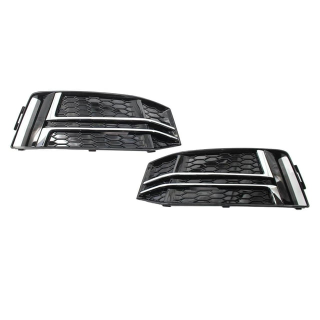 2 Pieces Fog Light Grille for A4 B9 8W0807681F 2016, Electroplating