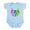 Sky Blue, variant on CafePress - Funny Rainbow Cat Body Suit - Baby Light Bodysuit, Size Newborn - 24 Months