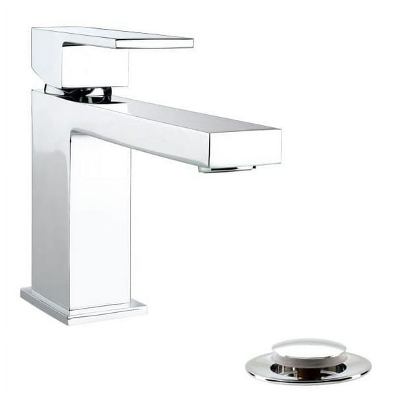 Belanger QUA21CCP Single Handle Bathroom Faucet with Drain, Polished Chrome