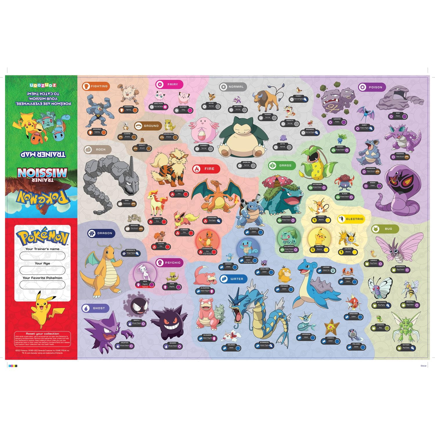 Pokémon: Trainer Mission - Electronic Detector Will Guide You On 40 Missions, Voice & Light Instructions, Collect 65 Pokemon, Trainer Map, Kids 5+