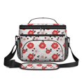 thumbnail image 2 of Lunch Box Pioneer Flower Floral Print Pattern Insulated Lunch Bag for Women Men,Medium Leakproof Lunchbox Cooler Bag Adjustable Strap,10 X 6.7 X 8 Inches, 2 of 6