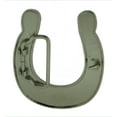 thumbnail image 2 of Horse Shoes Belt Buckle Die Cut Horseshoes Silver Metal Finished Rodeo Cowgirl Costume Texana Western Style New, 2 of 2