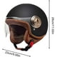 thumbnail image 4 of Helmet for Adults Open Half Helmet for Men, Bicycle Helmets for Mountain Terrain Road Racing E Scooter Moped Road Cycling Black, 4 of 5