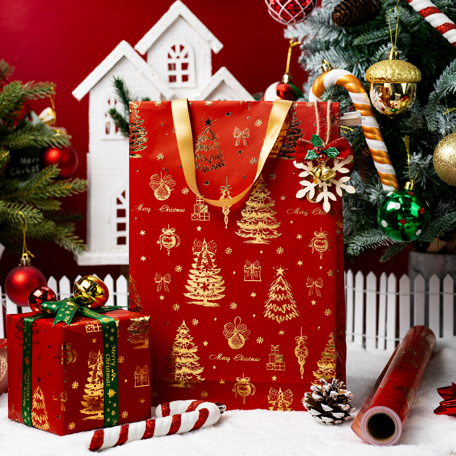 Homeral Christmas Wrapping Paper, 17 Inch x 33 Feet photo 5