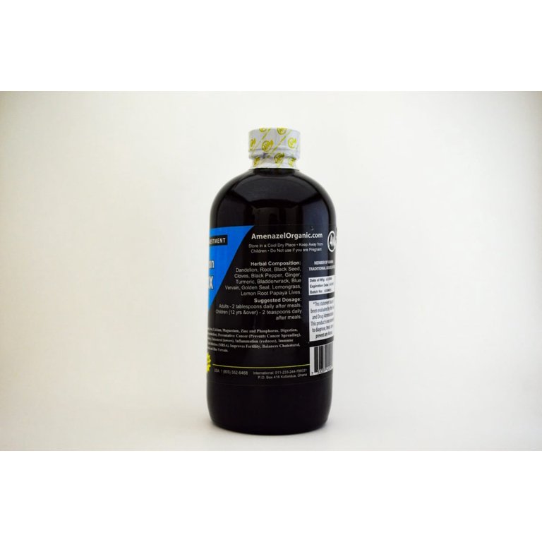 Amenazel Dandelion Detox 16oz Bottle - All Natural - Walmart.com