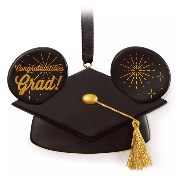 Disney Parks Mickey Mouse Ear Hat Graduation Cap Ornament New with Tag