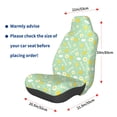thumbnail image 3 of Wukai Easter with eggs and flowers Full Set Car Seat Covers with Soft Padding Universal Auto Front Seats Protector and Cushion Mat, 3 of 5