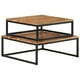 thumbnail image 2 of Mesas de Centro Anidadas vidaXL de Madera Maciza de Acacia 2 pcs, 2 of 9