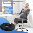 thumbnail image 3 of Almohada Donut para asiento y silla CloudBliss, color negro, 3 of 7