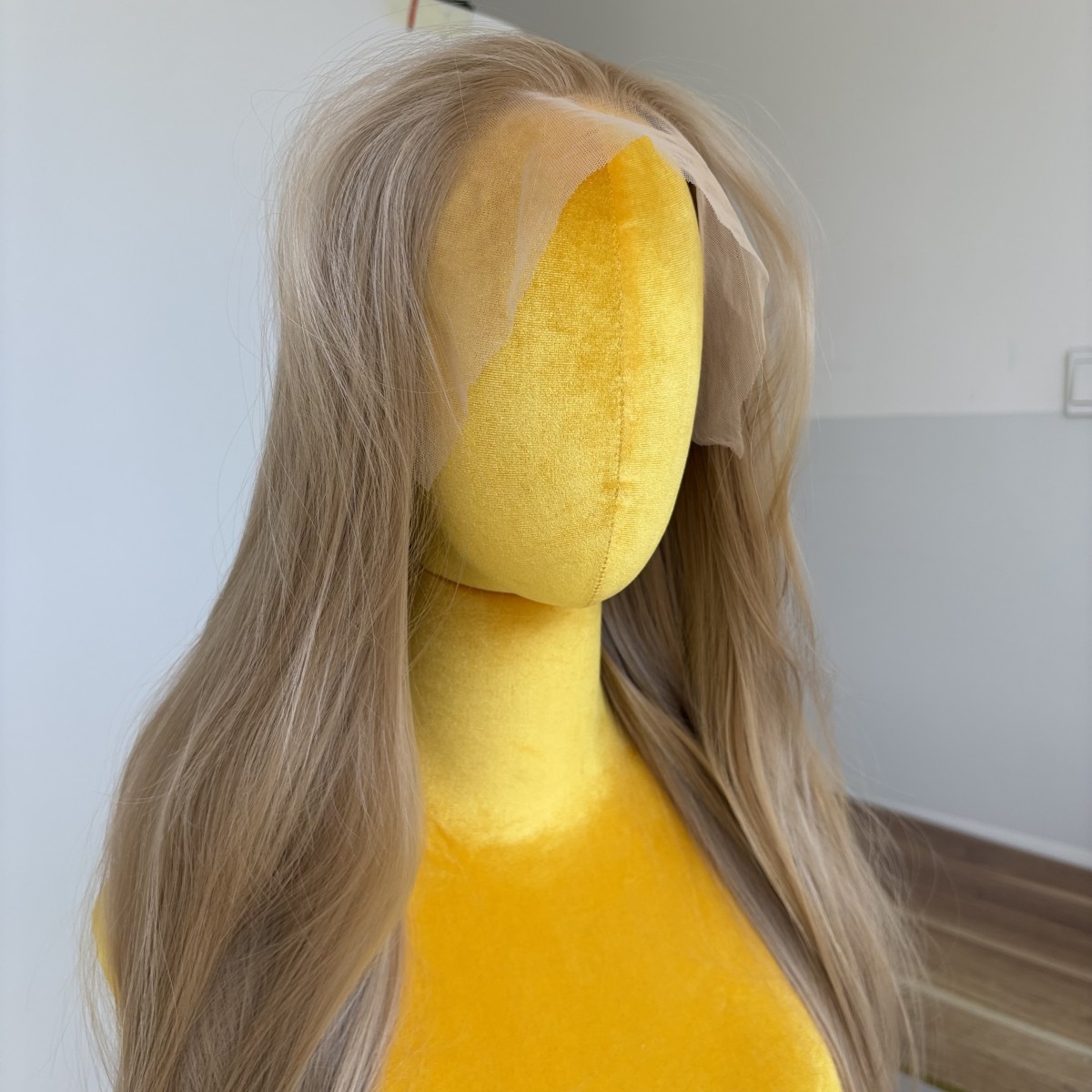 MISSWEN Heat Resistant Hair Blonde Long Glueless Lace Front Wig Daily Wear 26 inch Cosplay HD Lace