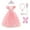 Peach Pink, variant on VAAT Little Girls Princess Halloween Cosplay Outfits for Kids Party Fancy Dress up Long Evening Gown 4-12 Years Peach Pink