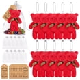 thumbnail image 2 of 10 mini ositos de peluche para baby shower, pequeños osos de peluche a granel, mini osos de peluche de 4,7 pulgadas con etiquetas de agradecimiento y bolsas de organza, recuerdos de fiesta, 2 of 7
