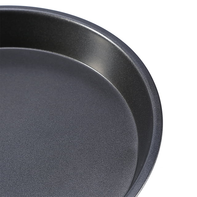 Plateau de Cuisson pour Pizza Plateau Rond 9 Pouces Acier au Carbone Antiadhésif Plat Rond pour Micro-Ondes Plats de Cuisson Plateau à Tarte