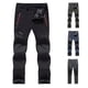 thumbnail image 4 of Pantalones de esquí Soft Shell resistentes al viento, impermeables y de terciopelo grueso para hombre, 4 of 4