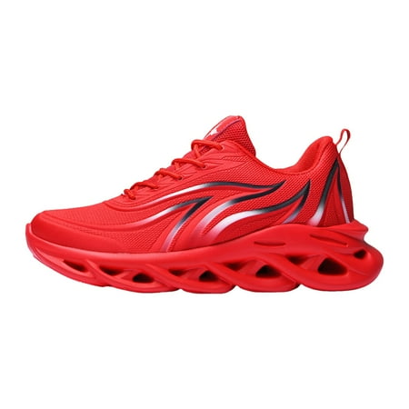 

Men s Four Seasons Models Fashion Lace Up Mesh Breathable Lightweight Running Casual Trend Sneakers