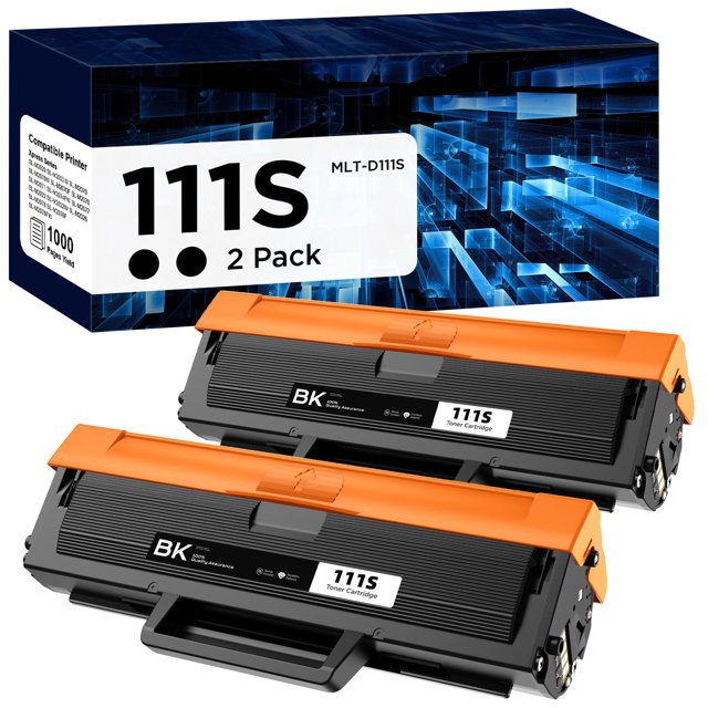Cartucho de tóner belietop MLT-D111S 111S negro de alto rendimiento, paquete de 2