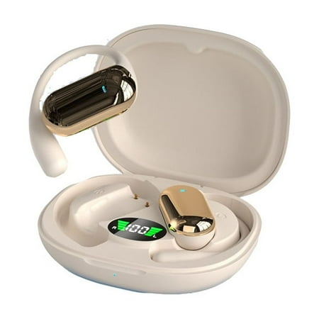 The New Bluetooth 5.4 Earbuds 80hrs Playback Power LED Display Earphones Earless Non-bone Conduction IPX7 Waterproof Earbuds 50% off Clearance!