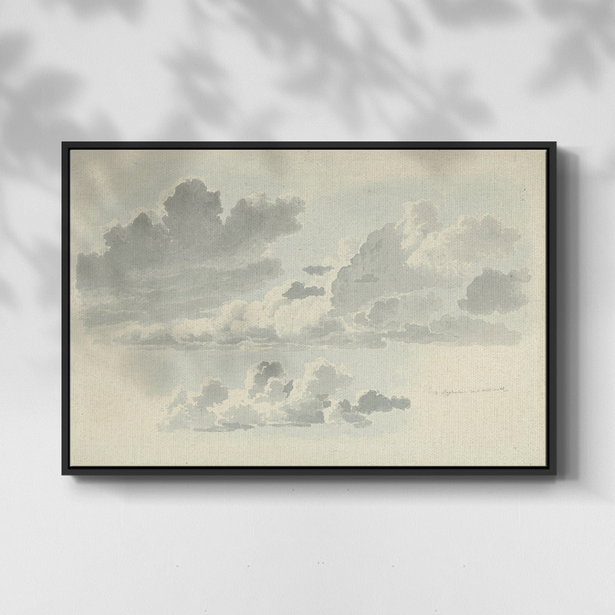 Vintage Landscape-CCCLXVIII By Wexford Home Framed in Black Wood Gallery Wrapped Canvas 25 in. x 37 in.