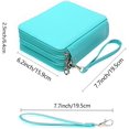 thumbnail image 2 of GHSDFBB Deluxe PU Leather Pencil Case with Zipper Closure, Green, 75 Count, 2 of 7