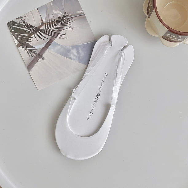Puntoco Liquidación de artículos de cocina Calcetines con puntera abierta Calcetines de tacón alto para mujer Calcetines de verano de suela fina transpirables antideslizantes