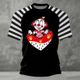thumbnail image 2 of CONZONE Mardi Gras Men's T-Shirts Short Sleeve T Shirts for Men Casual Crew Neck Carnival Clown Graphic Lightweight Tees Soft Cozy Athletic Tops, 2 of 3