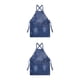 thumbnail image 2 of Delantal de cocina multiusos Matsuzay unisex de tela duradero y elegante Azul 2Conjunto, 2 of 6