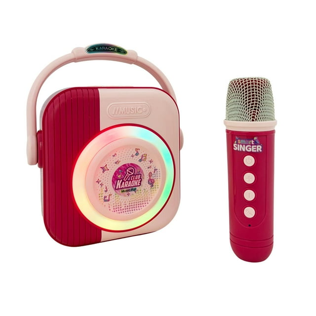 Bocina Para Niño/as Micrófono Bluetooth Karaoke Luz Sonido