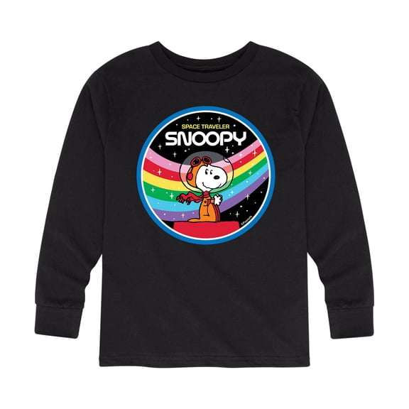 Peanuts - Space Traveler Snoopy Boys' Long Sleeve Graphic T-Shirt