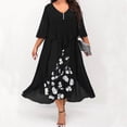 thumbnail image 1 of Robe à Manches Longues Femme Mode Robe Imprimée à Manches Longues Boutons Col Rond Élégante Robe Rétro Longue Robe T-Shirt Femme Robe à Manches Longues Femme Robe à Manches Longues pour Femme Aguichant, 1 of 8