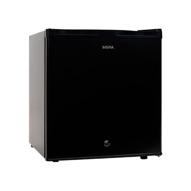 SIGNA Frigobar 46L (1.6 pies cubicos) Mini Refrigerador Compacto Negro Refrigerador Pequeño Con congelador de Acero Inoxidable Ideal Para Espacios Pequeños Frigobar Mini Multifun