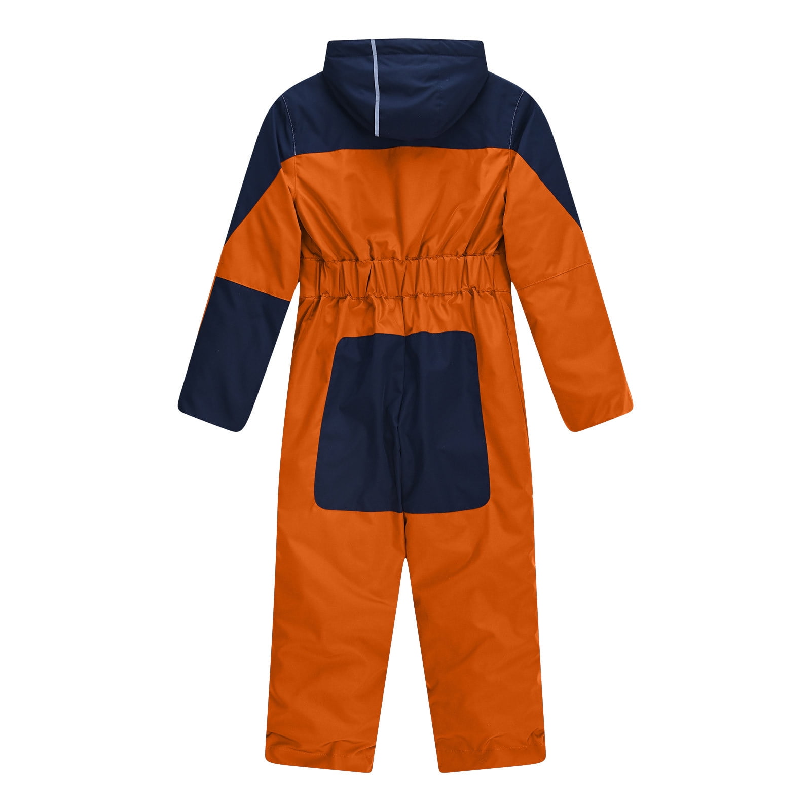 FNFYFH Girls Boys One Piece Snowsuit Waterproof Windproof Ski Snow Hooded Coveralls Winter Outdoor Jumpsuits