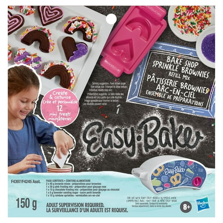 Easy-Bake Bake Shop Sprinkle Brownies Refill Mix, 150 g, Box