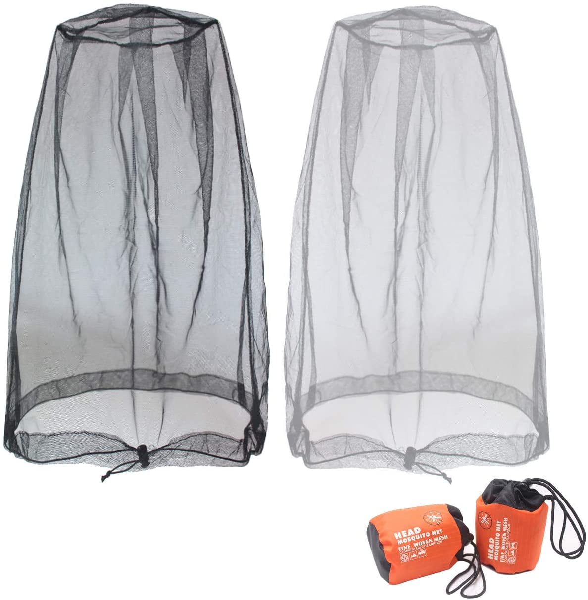2 Pack Head Net Face Mesh Head Cover For Outdoor Lovers Protect From Fly Screen Mosquito Gnat And Other Flies Walmart Com