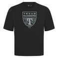 thumbnail image 2 of Men's Levelwear  Black Texas Rangers Oversized Luxe Signature Knit Buckler T-Shirt, 2 of 3