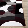 thumbnail image 3 of Rugshop Modern Circles Area Rug, 5' 3" x 7' 3", Burgundy, 3 of 5