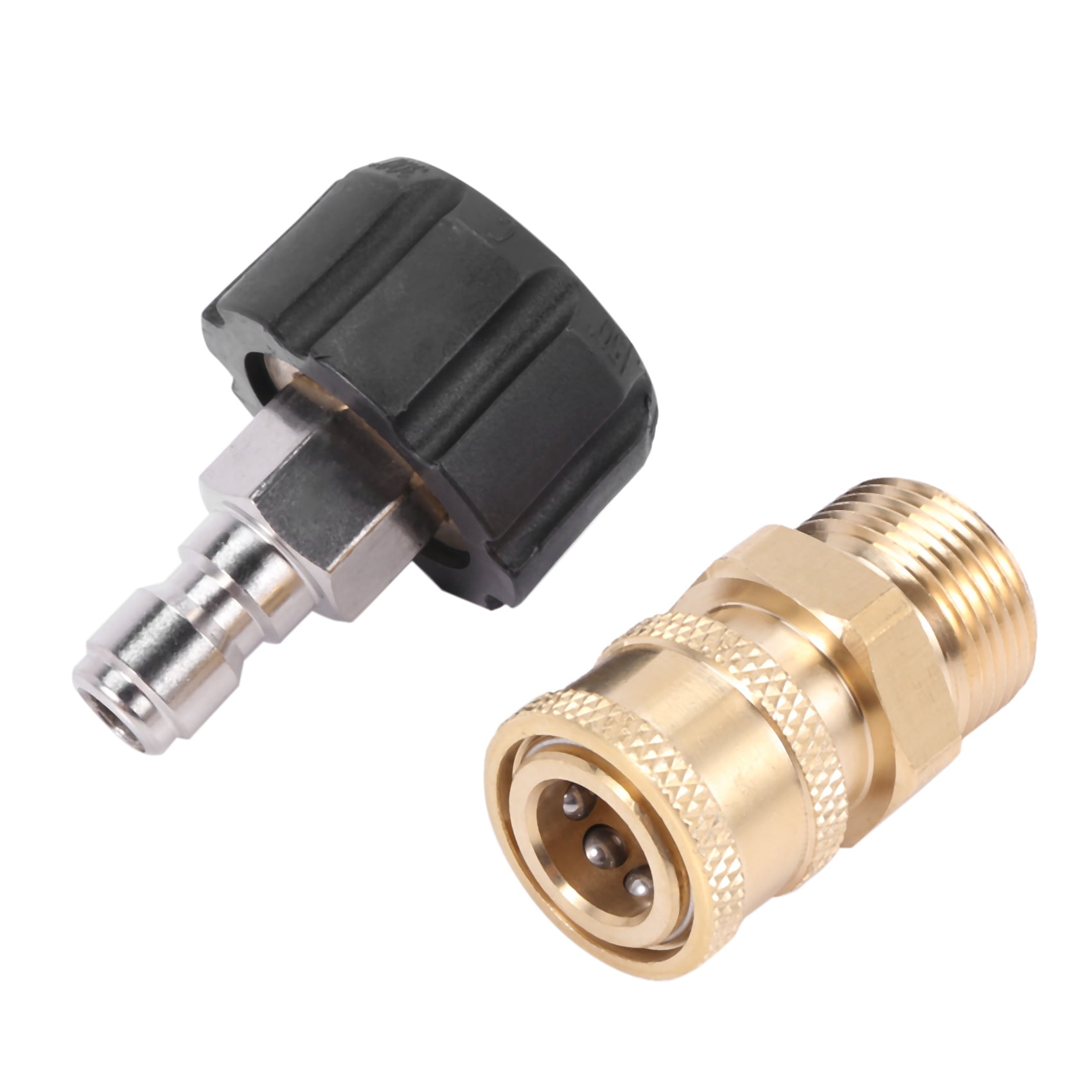 Blesiya Quick Connector M22/14 to 1/4 Male Socket Brass Pressure Washer 