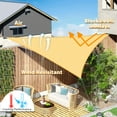 thumbnail image 5 of Jane Stone Sun Shade Sail Canopy 12'X14'X18.4'Customized Triangle Shade Cloth Canopy Tent for Outdoor UV Protection，Sand, 5 of 6