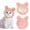 Pink, variant on FYTPOV Adorable Cat Costume Hat with Ears, Cute Plush Hat for Cats and Small Dogs Kitten Puppy, Warm Headwear for Party, Cat Clothes
