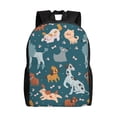 thumbnail image 1 of Disketp Dogs Mochila Unisex de Apertura Lateral Completa, Mochila para Laptop para Escuela, Trabajo y Viajes, 1 of 8