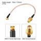 thumbnail image 2 of Cable alambre coaxial RF RG-316, SMA Hembra a Hembra MMCX acodado 15cm 2uds Unique Bargains cables coaxiales rg 316u, 2 of 5