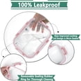 thumbnail image 3 of Paquete de 8 recipientes de vidrio para preparación de comidas, 3 compartimentos, 36 oz, contenedores de vidrio para almacenamiento de alimentos con tapas, loncheras herméticas de vidrio, sin BPA y a, 3 of 7